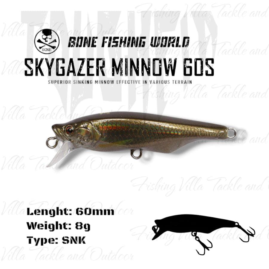 Bone skygazer minnow