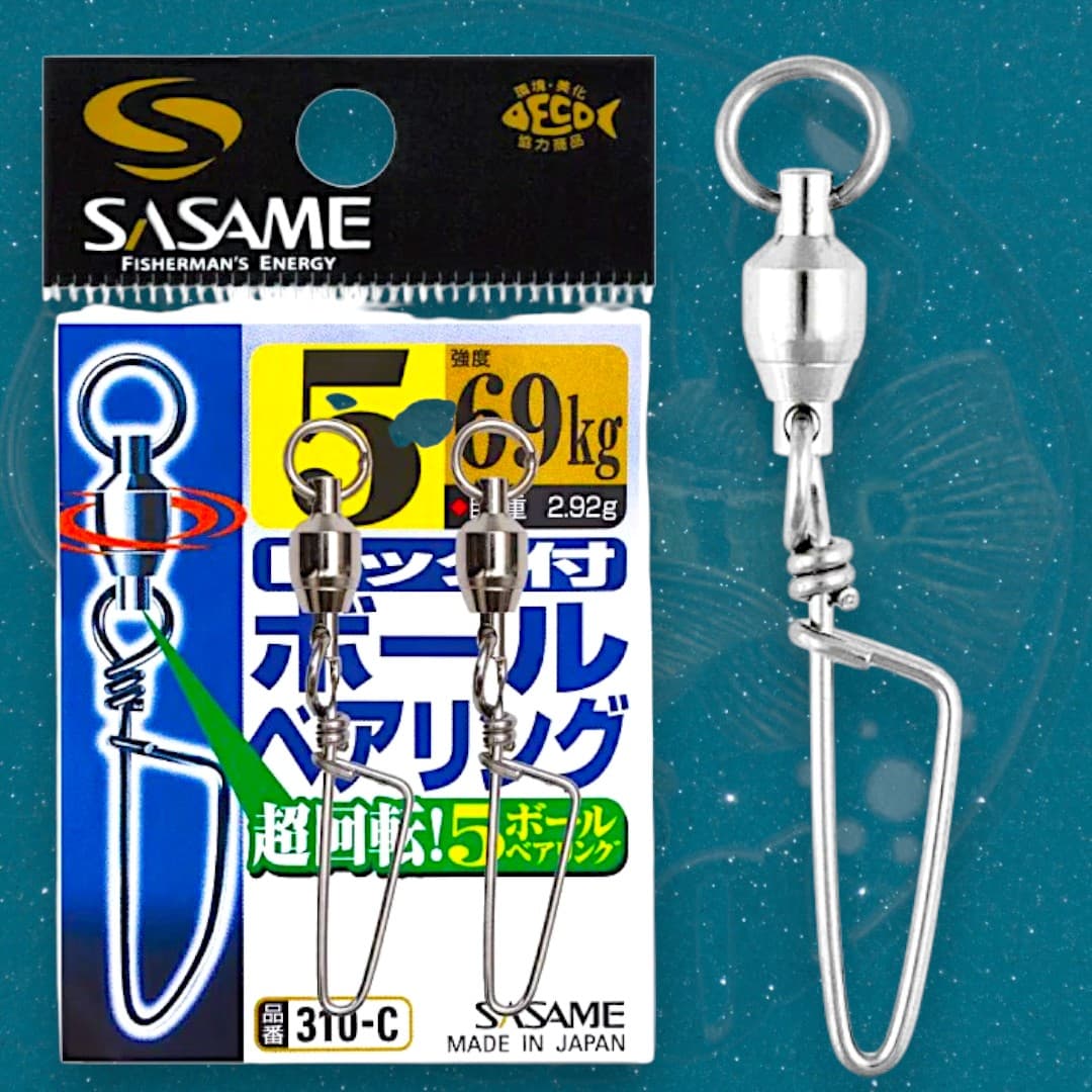 Sasame ball bearing swivel