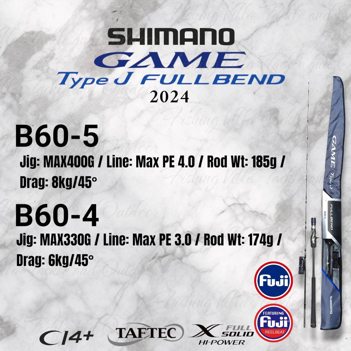 Shimano Game Type J Full Bent B60-5, image 4 of 4