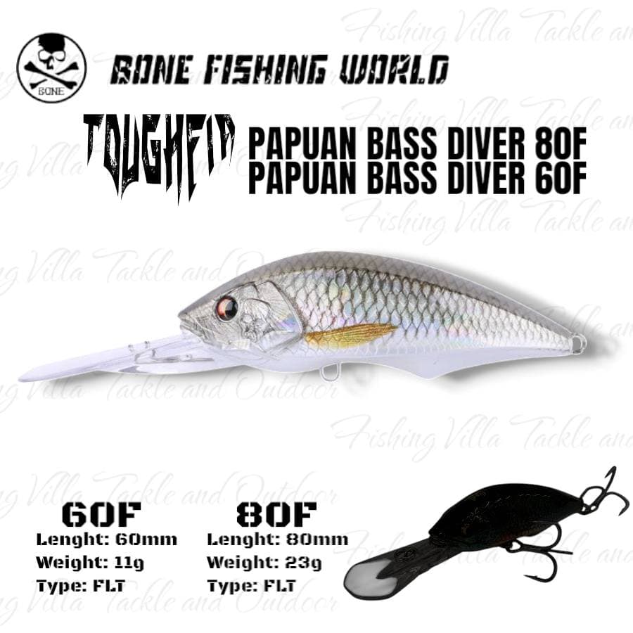 Bone Toughfia Papuan bass diver 60f crazy temmy