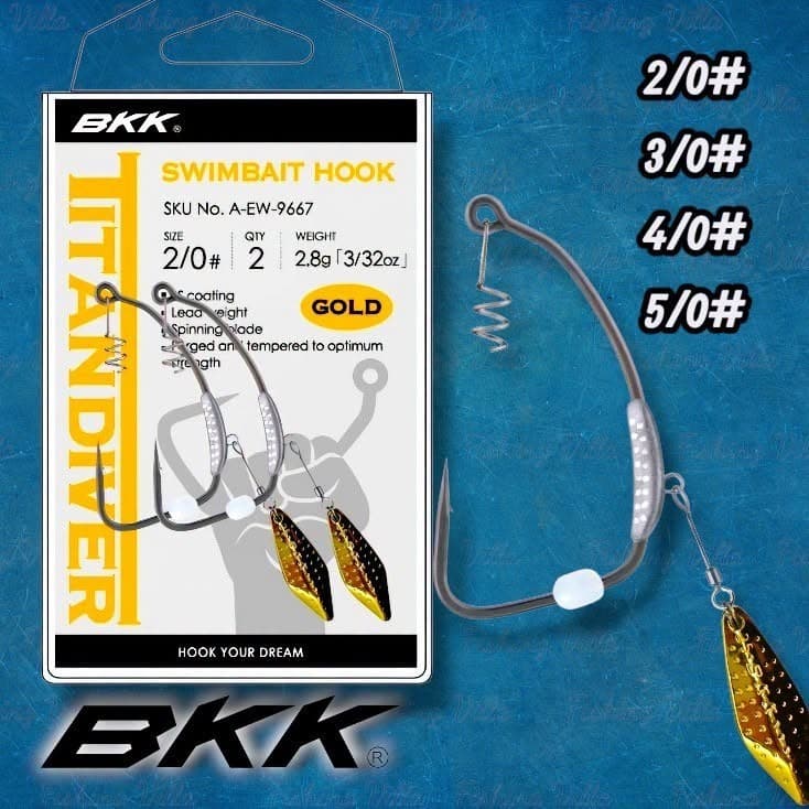 BKK Titandiver Gold Swimbait Hook