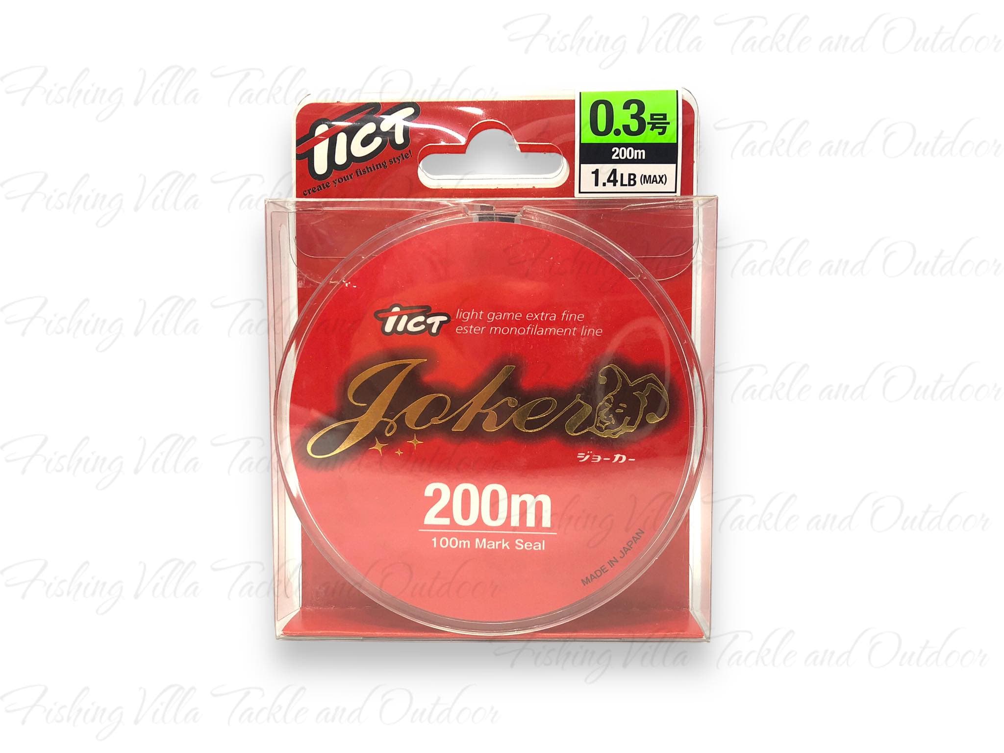 TICT JOKER ester mono 200m 1.4lb PE 0.3